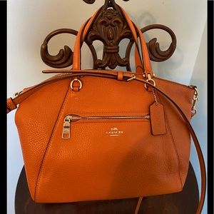 Coach Refined Pebble Leather Kacey Satchel/Crossbody